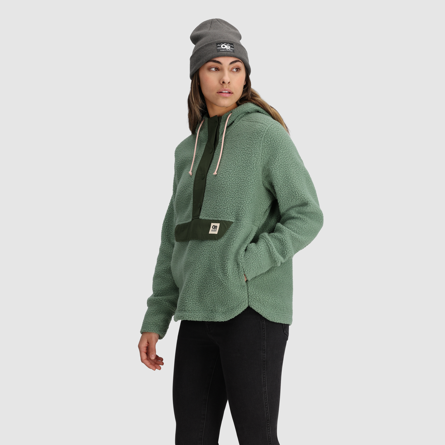 Sherpa-Fleece Hoodie