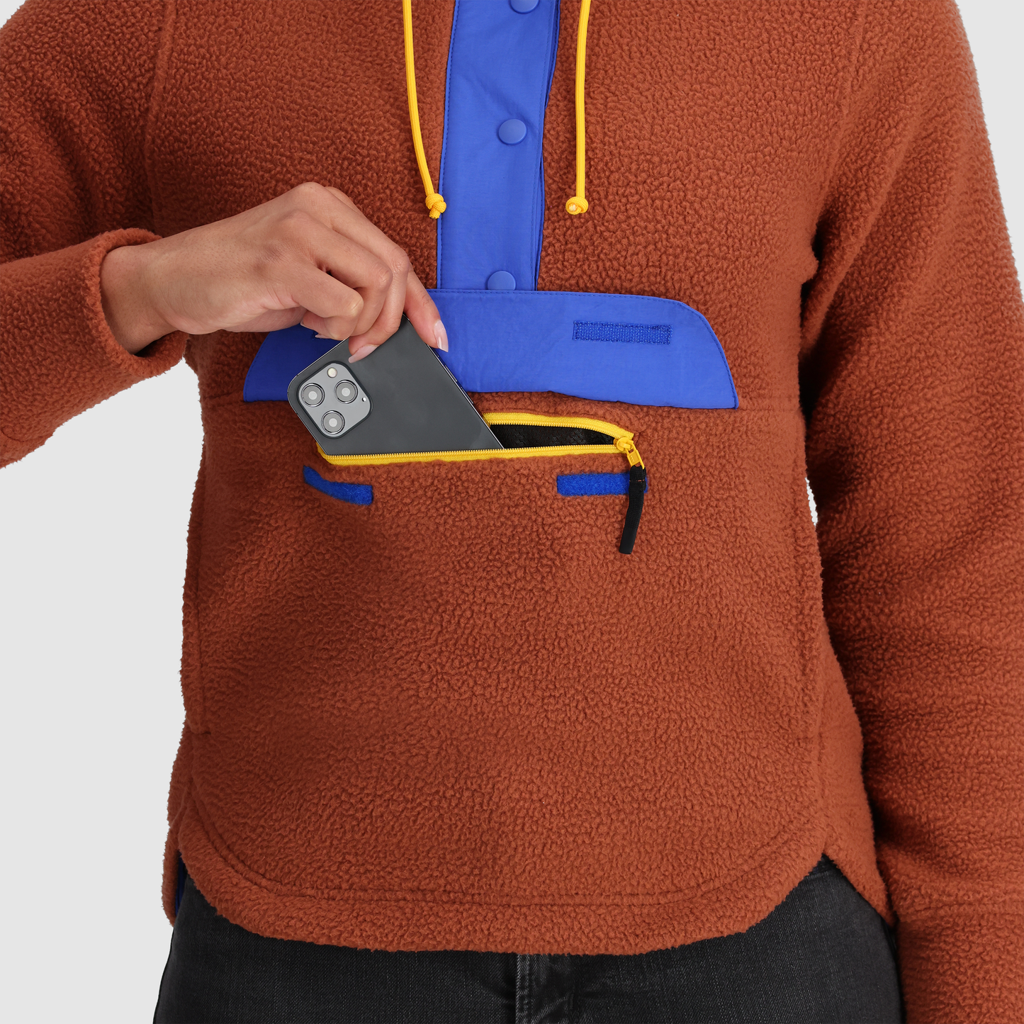 Sherpa-Fleece Hoodie