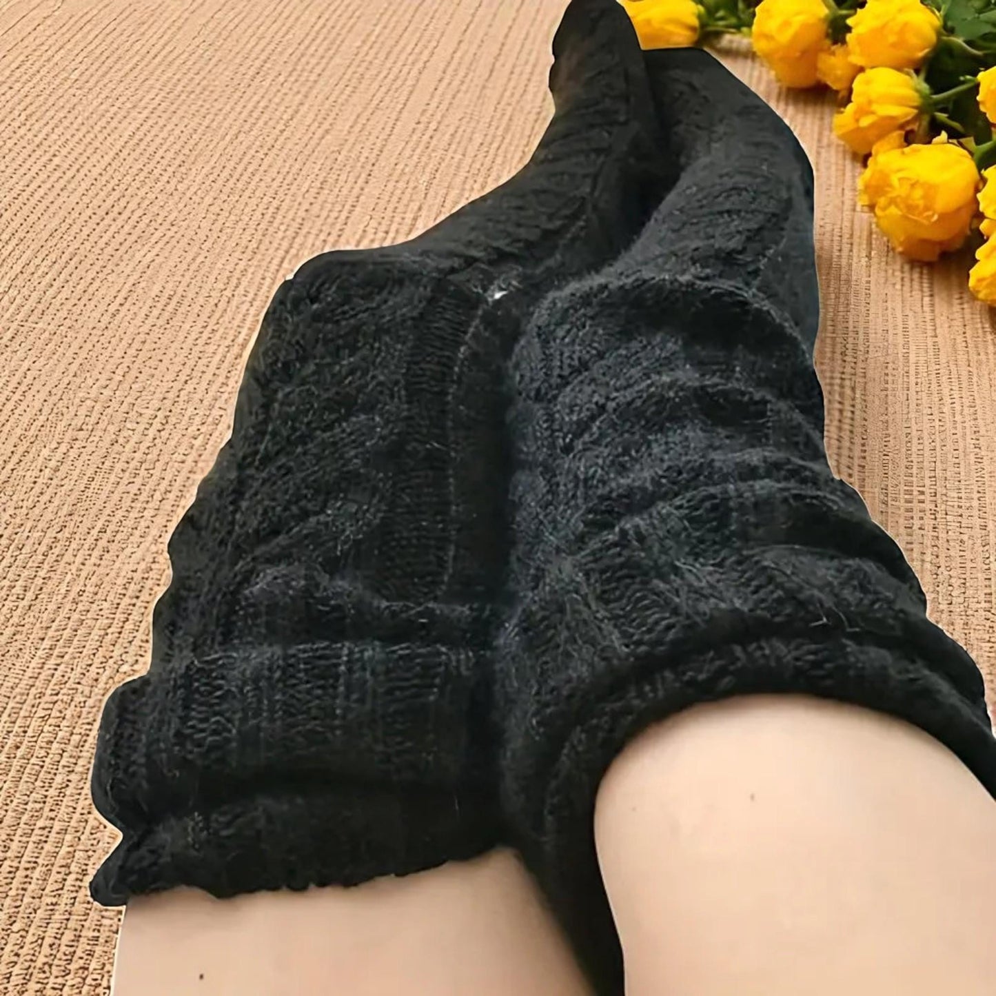 Lange/Over-de-Knie Gebreide Sokken & Beenwarmers