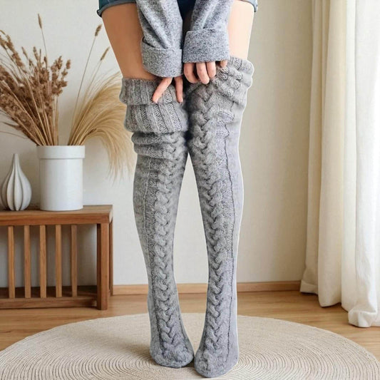 Lange/Over-de-Knie Gebreide Sokken & Beenwarmers
